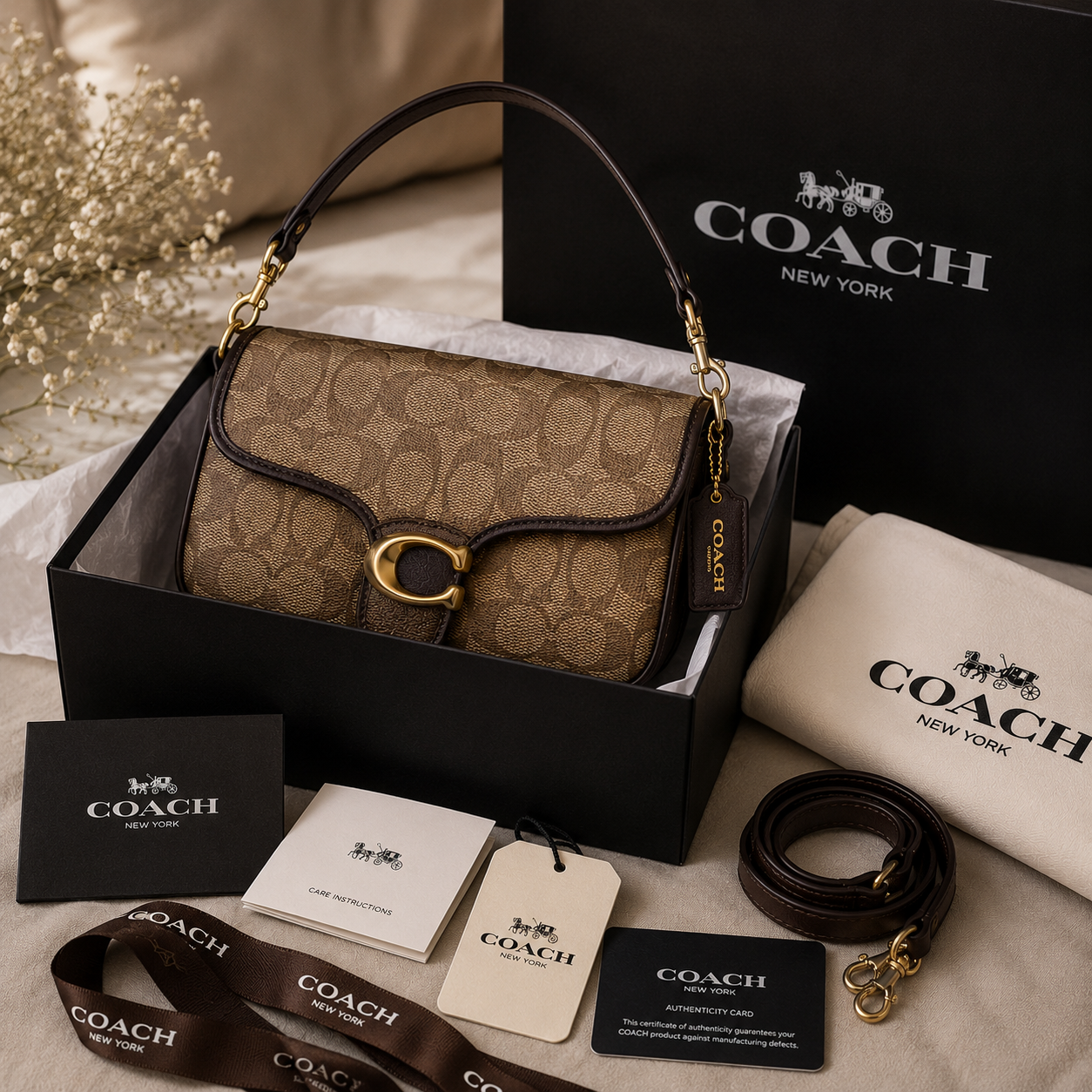 Coach Women's Shoulder Bag – Signature Canvas