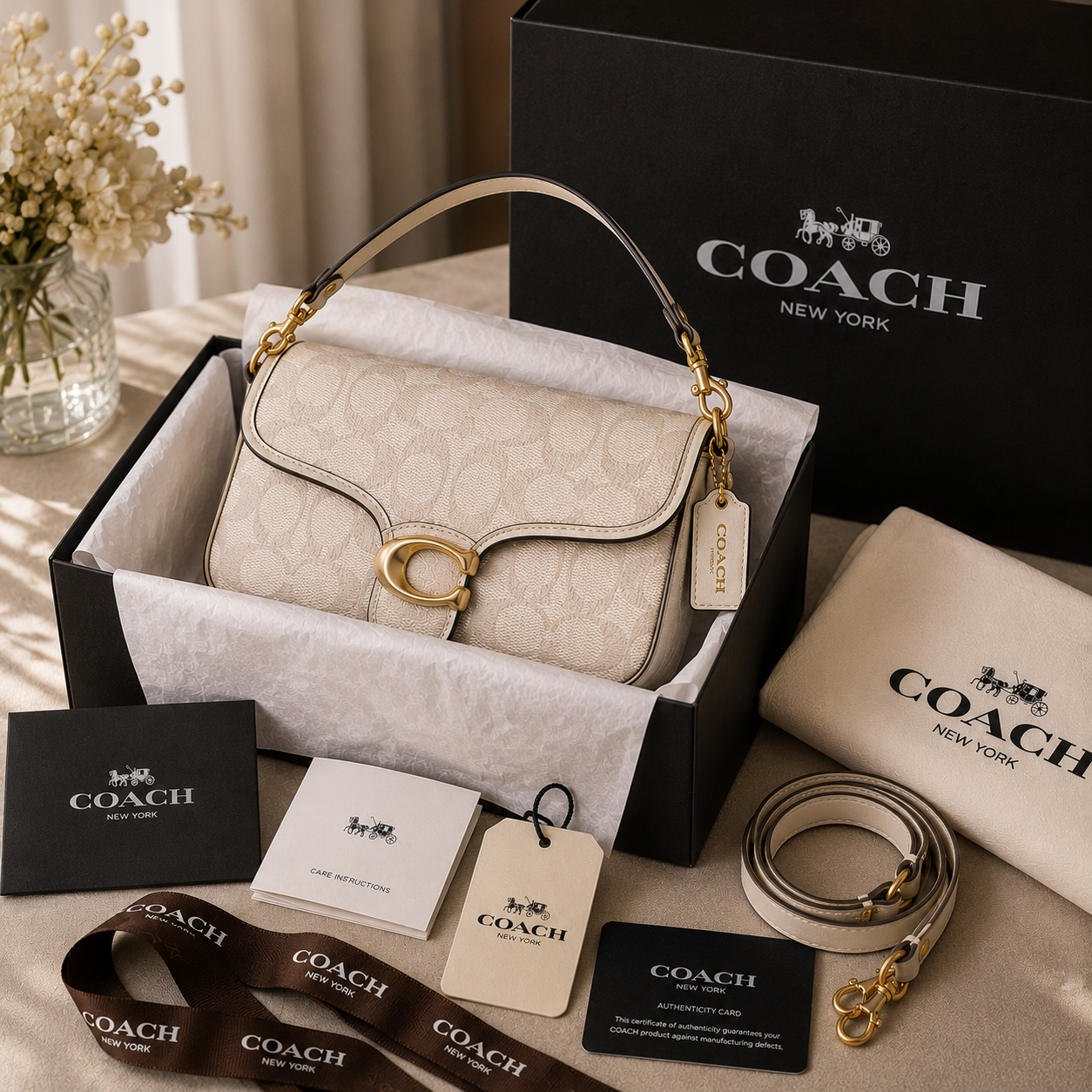Coach Women's Shoulder Bag – Signature Canvas